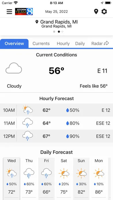 Storm Team 8 - WOODTV8 Weather应用截图