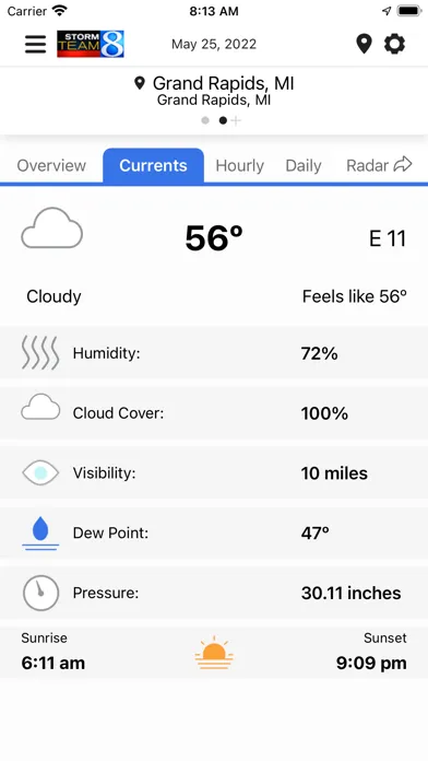 Storm Team 8 - WOODTV8 Weather应用截图