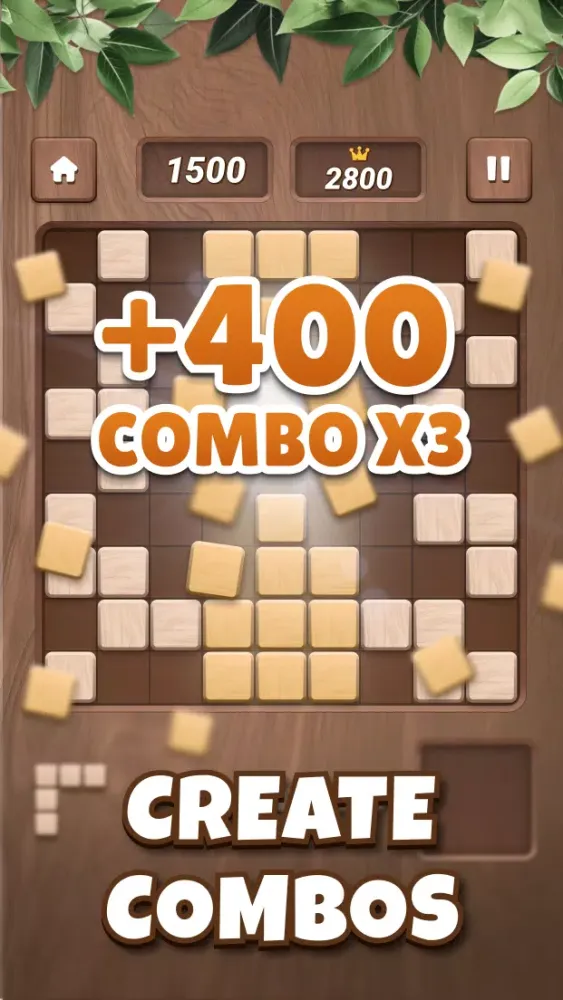 Captures d'écran de Wood Block Puzzle: Cube Block