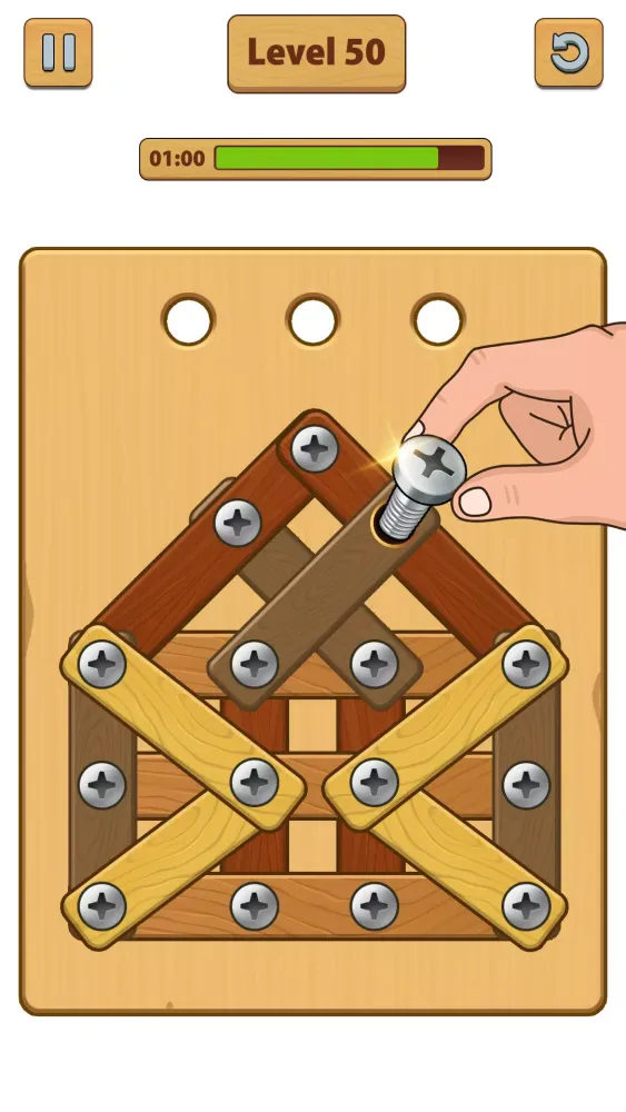 Nuts Bolts ASMR - Wood Nuts Screenshots