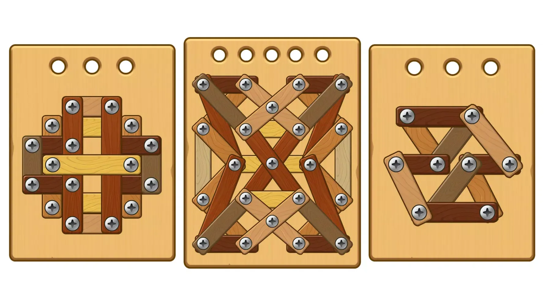 Nuts Bolts ASMR - Wood Nuts Screenshots