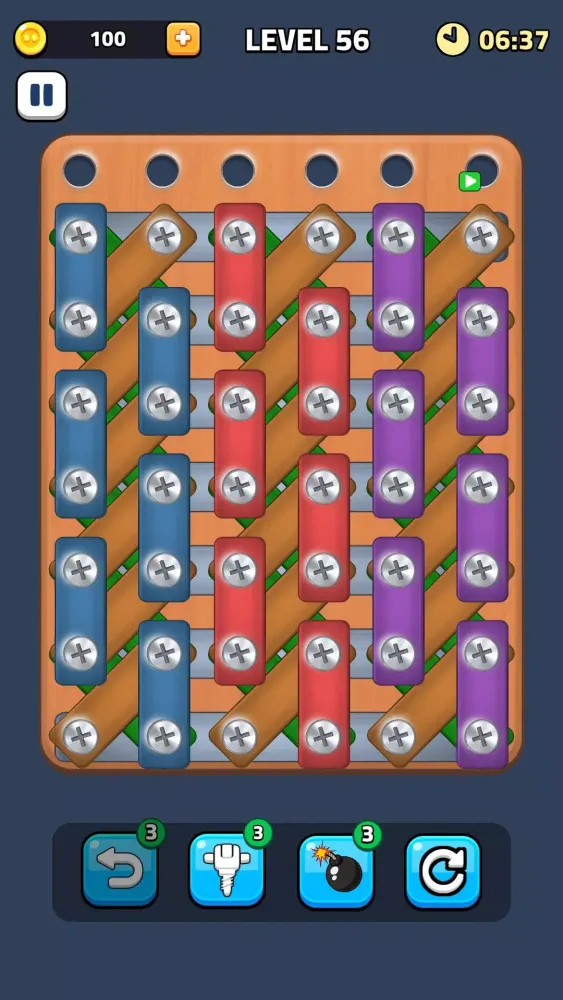 Wood Screw & Nuts Bolts Puzzle 스크린샷