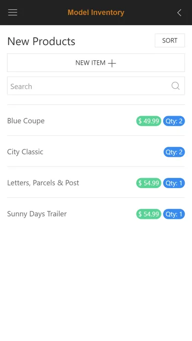 Capturas de pantalla de Model Inventory