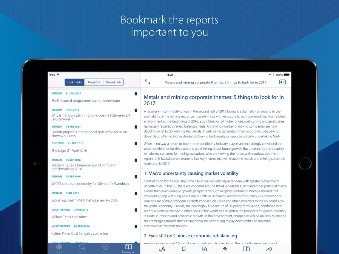 Скриншоты WoodMac Portal iPad 