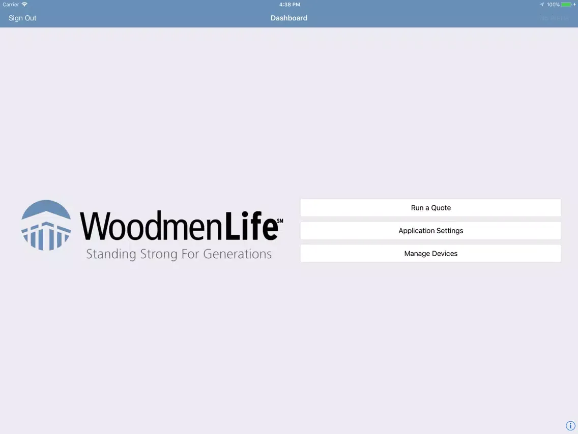 WoodmenLife Quoting iPad  Screenshots
