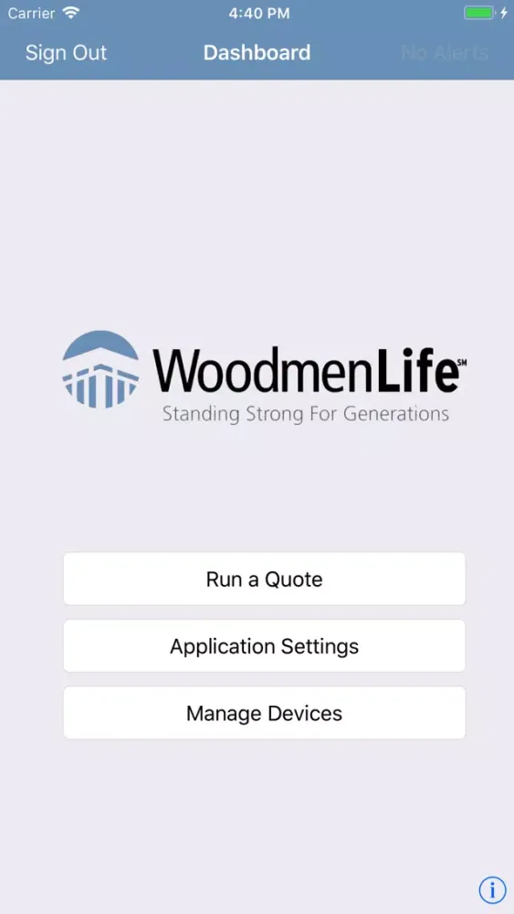 WoodmenLife Quoting Screenshots