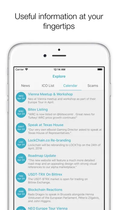 Coink - Crypto Price Tracker Screenshots