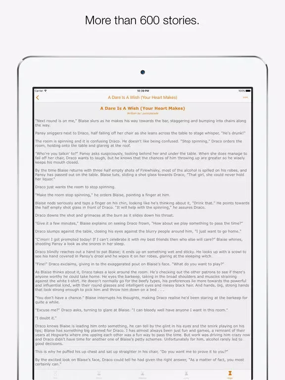 Скриншоты Harry Potter Fan Fiction iPad 