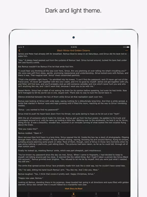 Скриншоты Harry Potter Fan Fiction iPad 