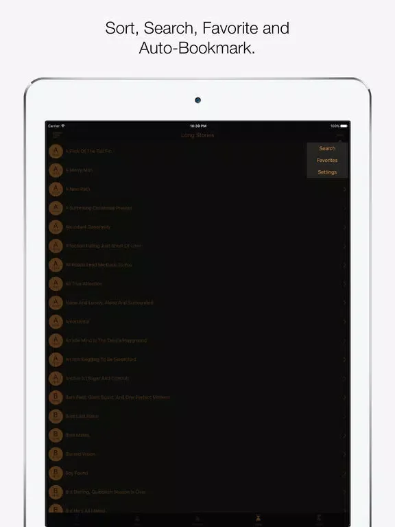Скриншоты Harry Potter Fan Fiction iPad 