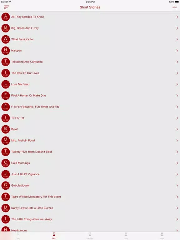 Zrzuty ekranu MCU Fan Fiction iPad 