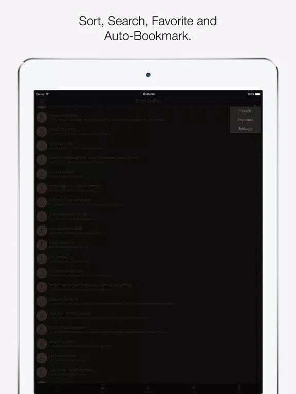 Capturas de tela do Real Person Fiction iPad 