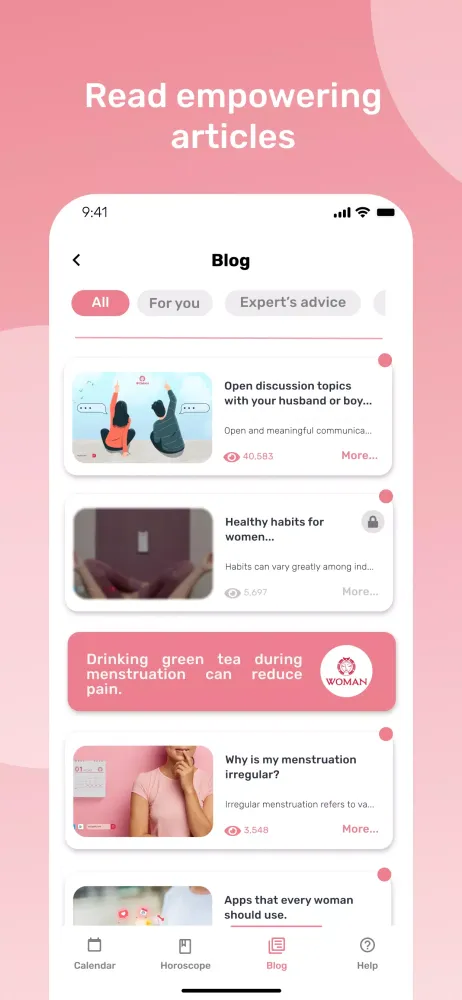 Woman App Screenshots