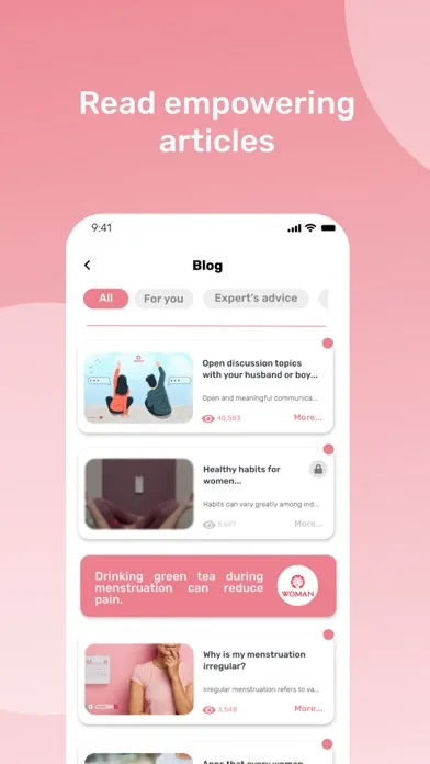 تصاویر Woman App - period calendar