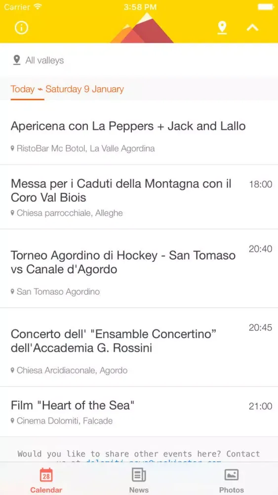صور Dolomiti News - local events in the Agordo valley