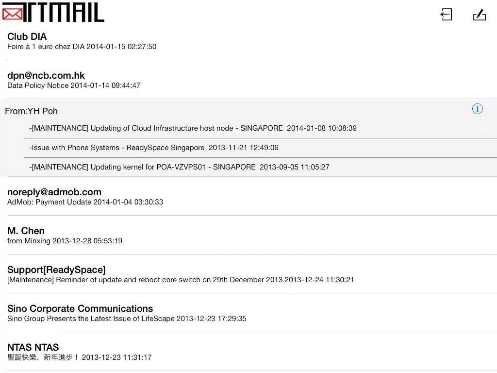 Art Mail iPad  Screenshots