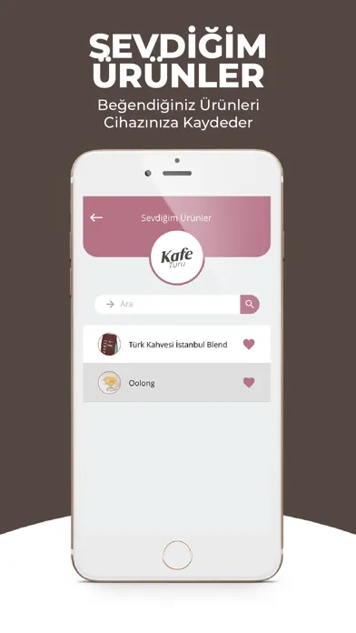 Kafe Turu - Dijital Menü Ekran Görüntüleri