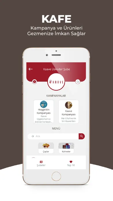 Kafe Turu - Dijital Menü Ekran Görüntüleri