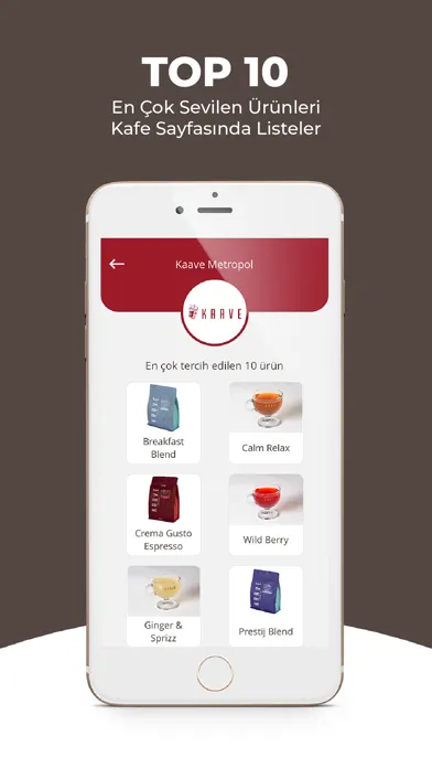 Kafe Turu - Dijital Menü Ekran Görüntüleri