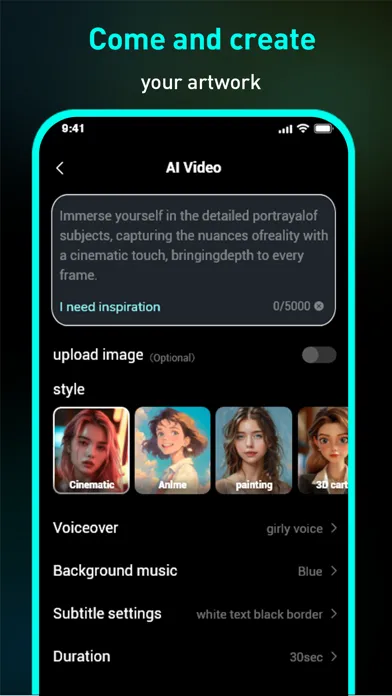 Tangkapan layar Pic AI - Create with AI