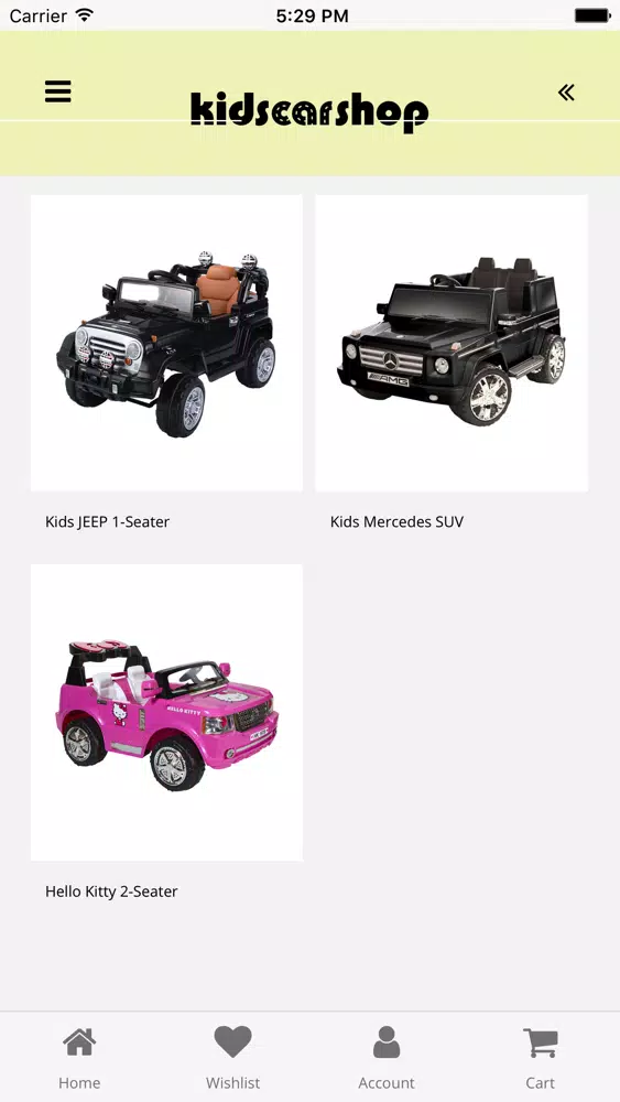 kidscarsshop Screenshots