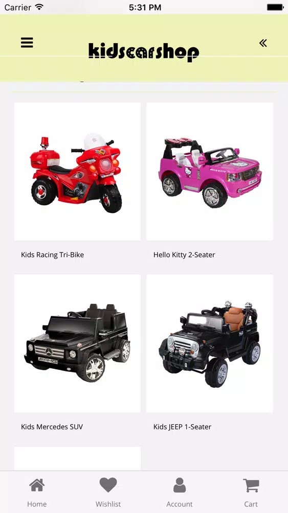 kidscarsshop Screenshots