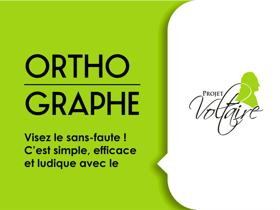 Orthographe Projet Voltaire iPad 应用截图