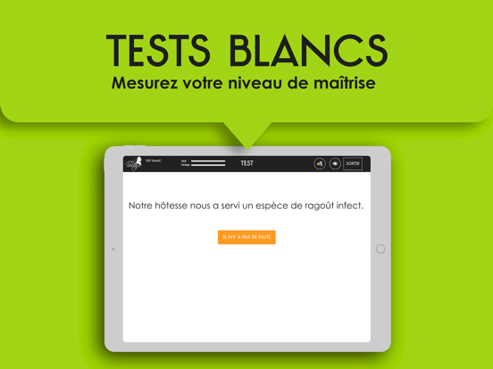 Orthographe Projet Voltaire iPad 应用截图