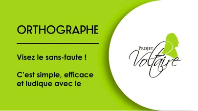 ภาพหน้าจอของ Orthographe Projet Voltaire