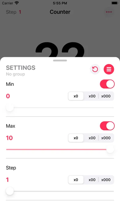 Tangkapan skrin Manual Counter (Tally Clicker)