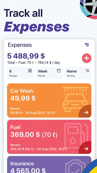Captures d'écran de CarStory: Expenses and Mileage