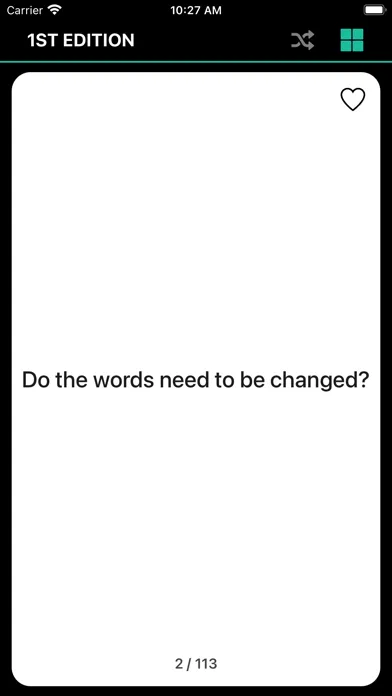 Screenshot di Oblique Strategies: All Cards