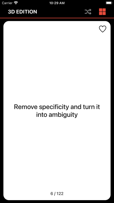 Скриншоты Oblique Strategies: All Cards