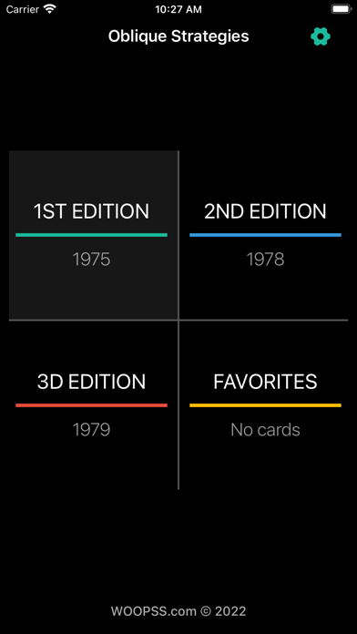 Скриншоты Oblique Strategies: All Cards