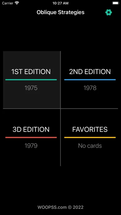 Screenshot di Oblique Strategies: All Cards