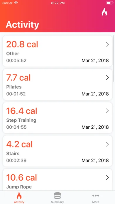 Track My Calories: Burn kcal سکرین شاٹس