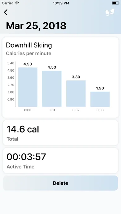 Ảnh chụp màn hình của Winter Sports: Track Calories
