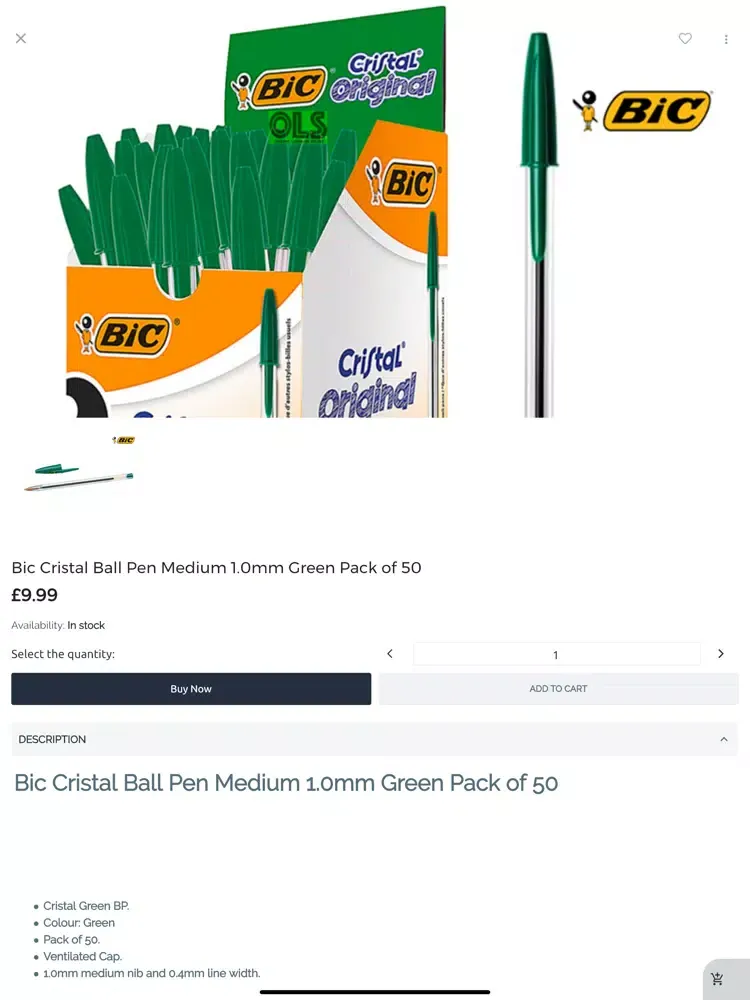 Online London Store iPad  Screenshots