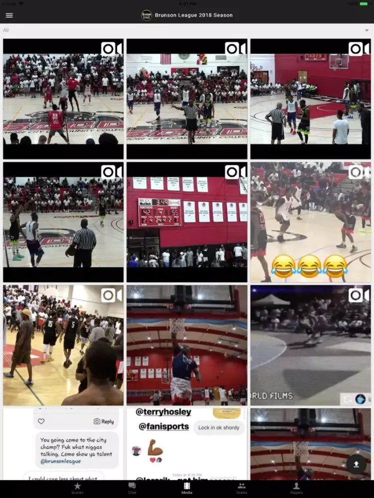 Ảnh chụp màn hình của Dream Athletics iPad 