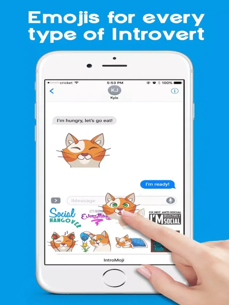 Скриншоты IntroMoji - Emojis & Stickers for Introverts iPad 