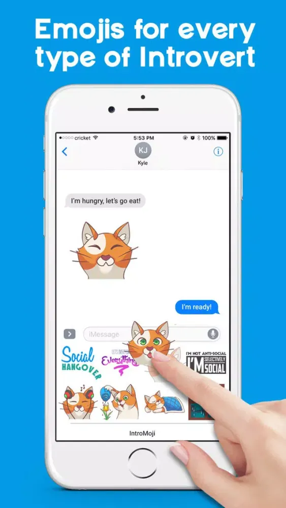 Скриншоты IntroMoji - Emojis & Stickers for Introverts