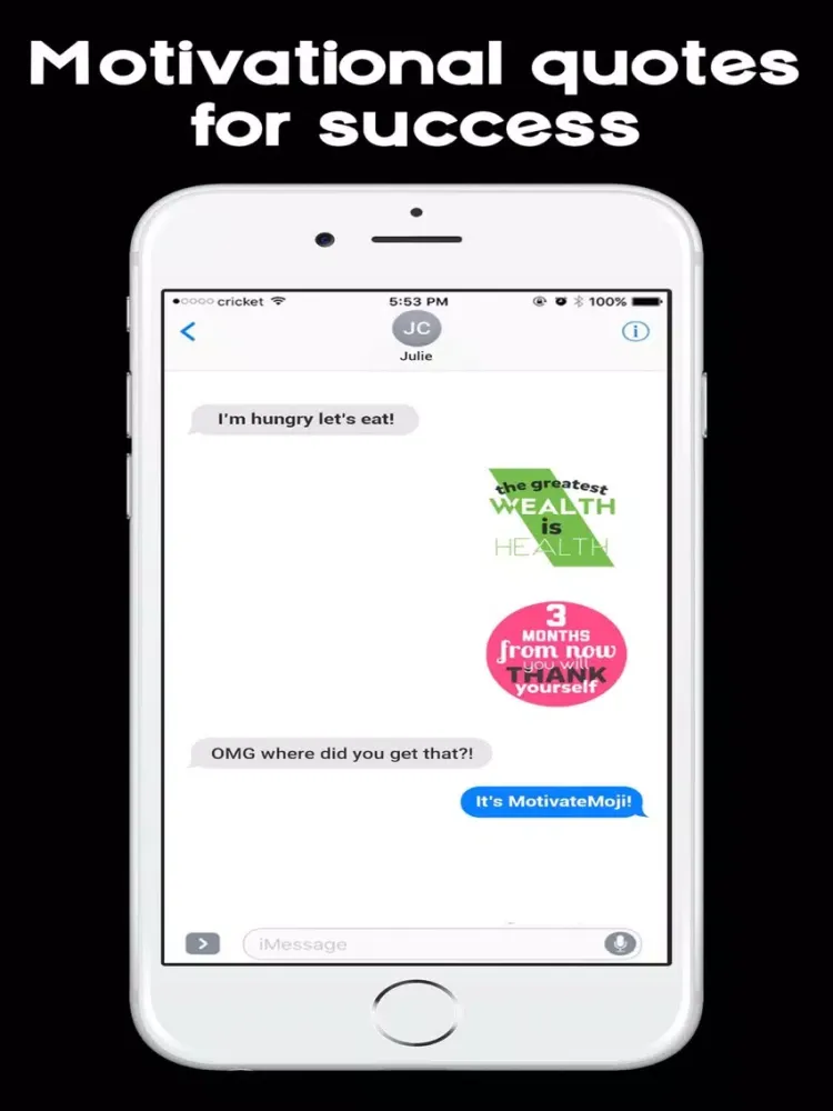 Tangkapan layar MotivateMoji - Emoji & Sticker iPad 