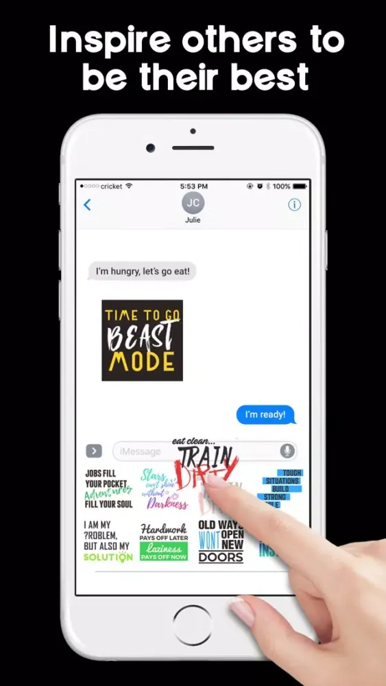 Tangkapan layar MotivateMoji - Emoji & Sticker