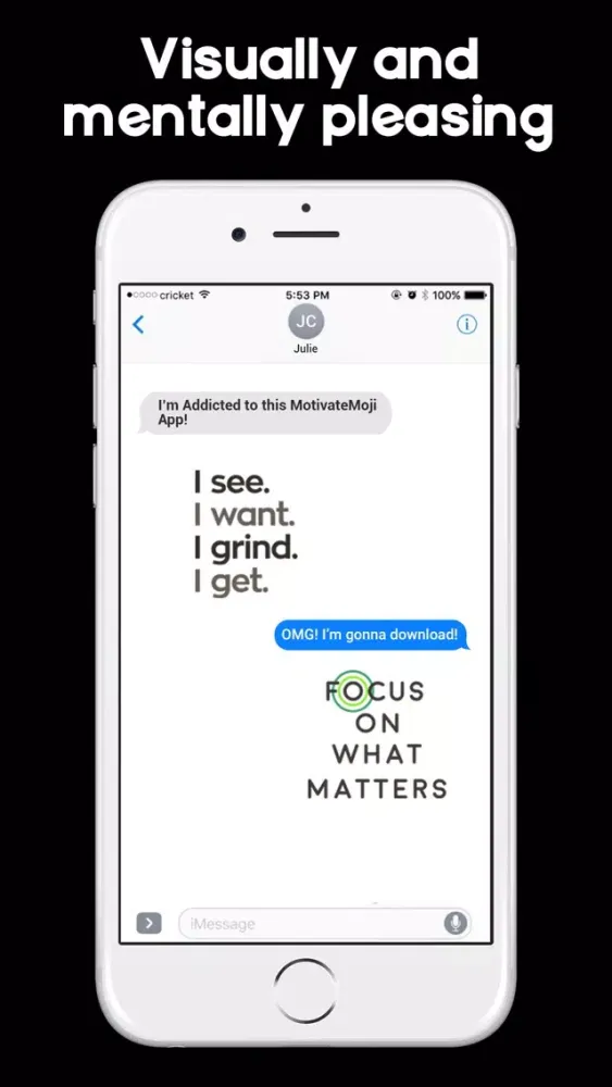 Tangkapan layar MotivateMoji - Emoji & Sticker