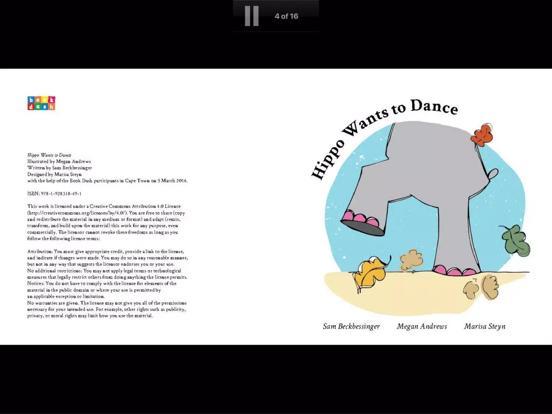 Скриншоты Hippo Wants To Dance iPad 