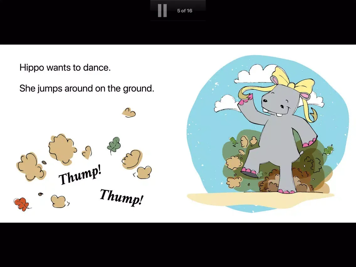 Скриншоты Hippo Wants To Dance iPad 