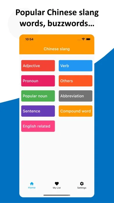 Capturas de tela do Learn Chinese Slang