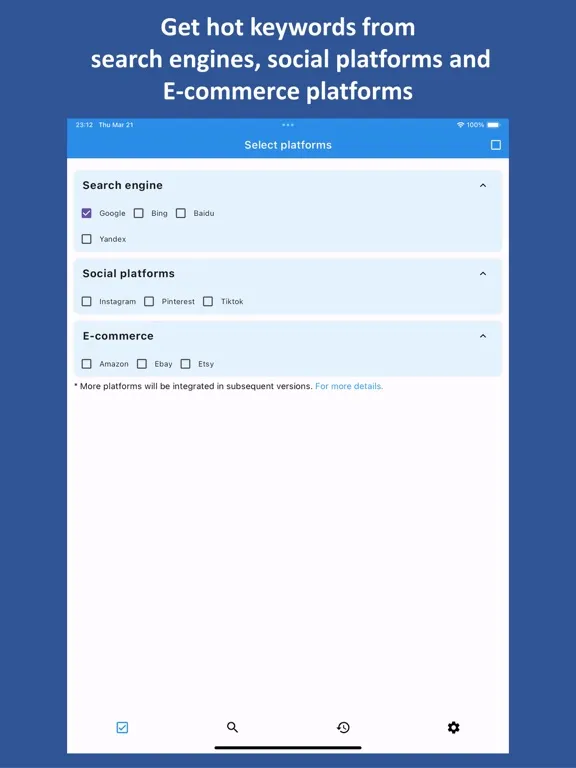Hot Keywords iPad  سکرین شاٹس