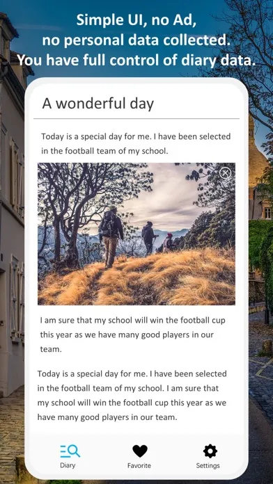 Tangkapan layar Local Diary