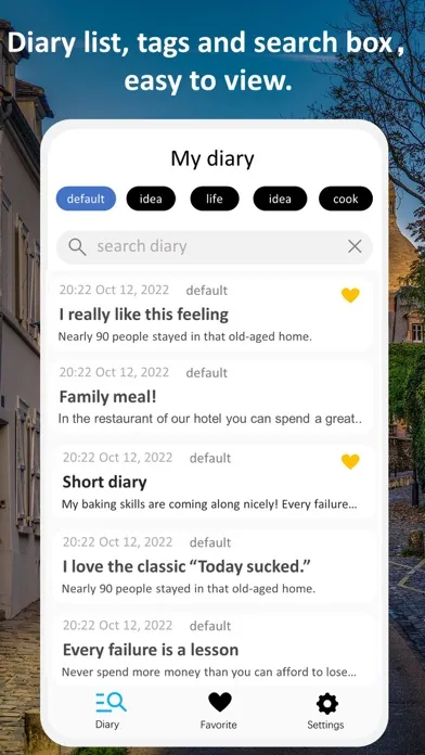 Tangkapan layar Local Diary